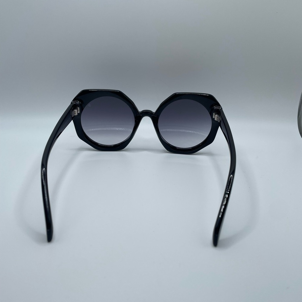 MITA SOLE Black Oversized Womens 100% Sustainable Sunglasses C2 54-22-145 NWOT - Picture 5 of 12